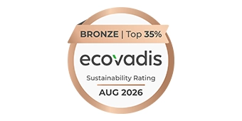 BRONZE TOP 35% ecovadis Sustainability Rating AUG 2026