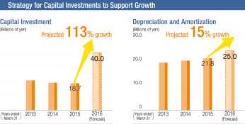 Strategy for Capital Investments to Support Growth