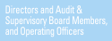Directors and Audit & Supervisory Board Members,and Operating Officers